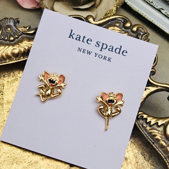 KATE SPADE • Whimsical Tom & Jerry Earrings - Picture 5 of 5